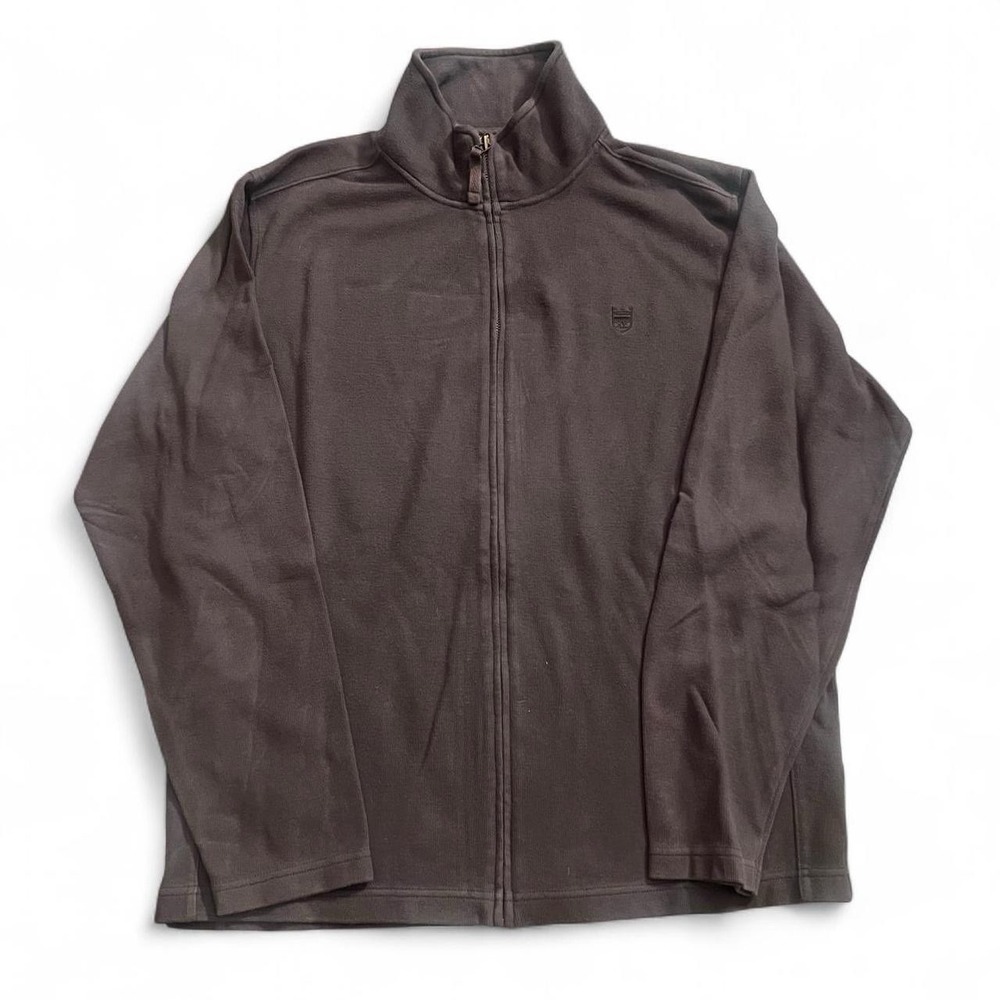 F&F Brown Full Zip Sweater Men's Size Large Y2K 2000s Skate Grunge Fall